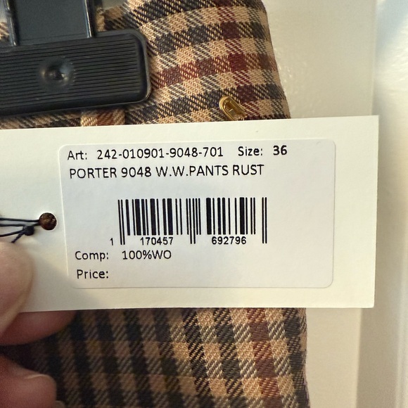 Dries Van Noten - Check Wool Wide-leg Porter Pants [BNWT] - Picture 9 of 14